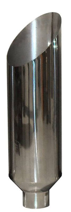 Pypes Performance Exhaust EVT510-36AC Exhaust Stack Pipe Miter 5 in OD x 10 in OD x 3 in L 10 in Tip Clamp On Hardware Not Incl Polished 304 Stainless Steel Pypes Exhaust - Truck Part Superstore