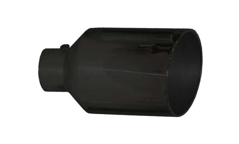 Pypes Performance Exhaust EVT510B Exhaust Tail Pipe Tip 5 in ID x 10 in OD x 18 in L Bolt On Hardware Not Incl Black Finish 304 Stainless Steel Pypes Exhaust - Truck Part Superstore