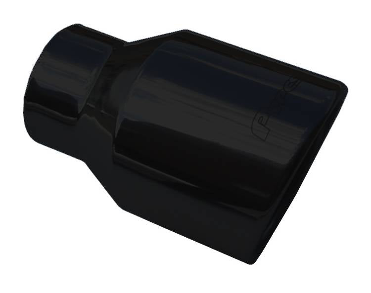Pypes Performance Exhaust EVT53B Exhaust Tail Pipe Tip Set 3 in To 4 in x 6 in L Clamp On Hardware Not Incl Black 304 Stainless Steel Pair Pypes Exhaust - Truck Part Superstore
