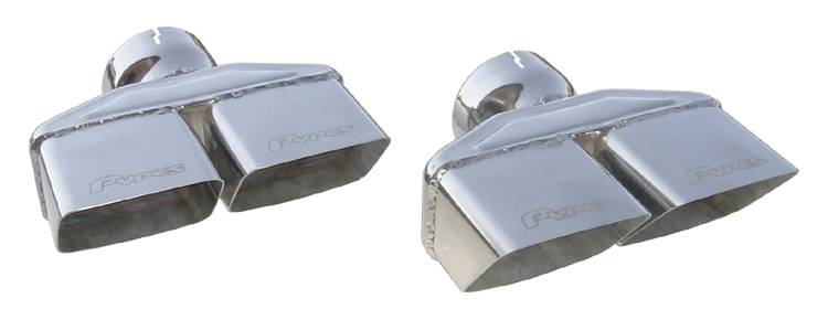 Pypes Performance Exhaust EVT88B Exhaust Tail Pipe Tip 08-14 Challenger 3 in Dual Rectangle Clamp On Hardware Not Incl Black Finish 304 Stainless Steel Pypes Exhaust - Truck Part Superstore
