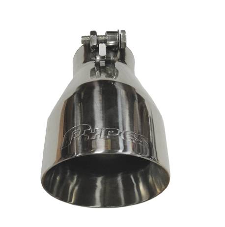 Pypes Performance Exhaust EVT94 Exhaust Tail Pipe Tip 10-13 Carmaro V6 2.5 in In/4.5 in Out Polished Double Wall Tip Bolt On Hardware Not Incl Polished 304 Stainless Steel Pypes Exhaust - Truck Part Superstore