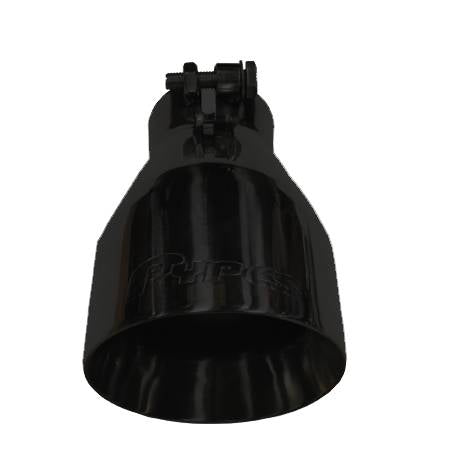 Pypes Performance Exhaust EVT94B Exhaust Tail Pipe Tip 10-13 Carmaro V6 2.5 in In/4.5 in Out Black Double Wall Tip Bolt On Hardware Not Incl Black Finish 304 Stainless Steel Pypes Exhaust - Truck Part Superstore