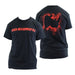Go Rhino EX0380M Go Rhino Splatter Logo Tee, Red on Black, Medium - Truck Part Superstore