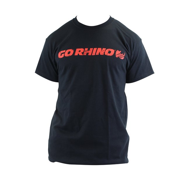 Go Rhino EX0380XL Go Rhino Splatter Logo Tee, Red on Black XL - Truck Part Superstore