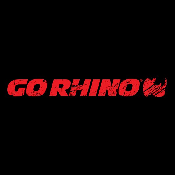 Go Rhino EX0380L Go Rhino Splatter Logo Tee, Red on Black, Large - Truck Part Superstore