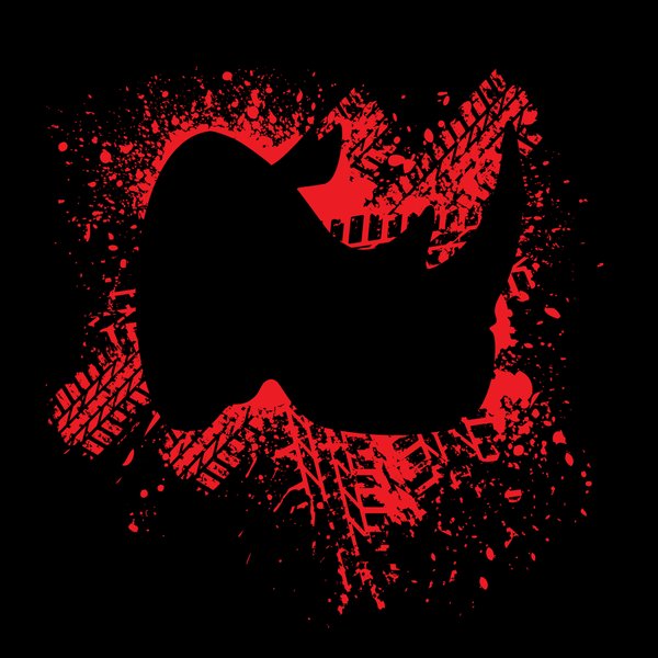 Go Rhino EX0380XL Go Rhino Splatter Logo Tee, Red on Black XL - Truck Part Superstore