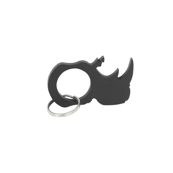 Go Rhino EX0382 Go Rhino Handcrafted Logo Keychain, Stainless Steel with Black Powdercoat - Truck Part Superstore
