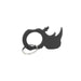 Go Rhino EX0382 Go Rhino Handcrafted Logo Keychain, Stainless Steel with Black Powdercoat - Truck Part Superstore