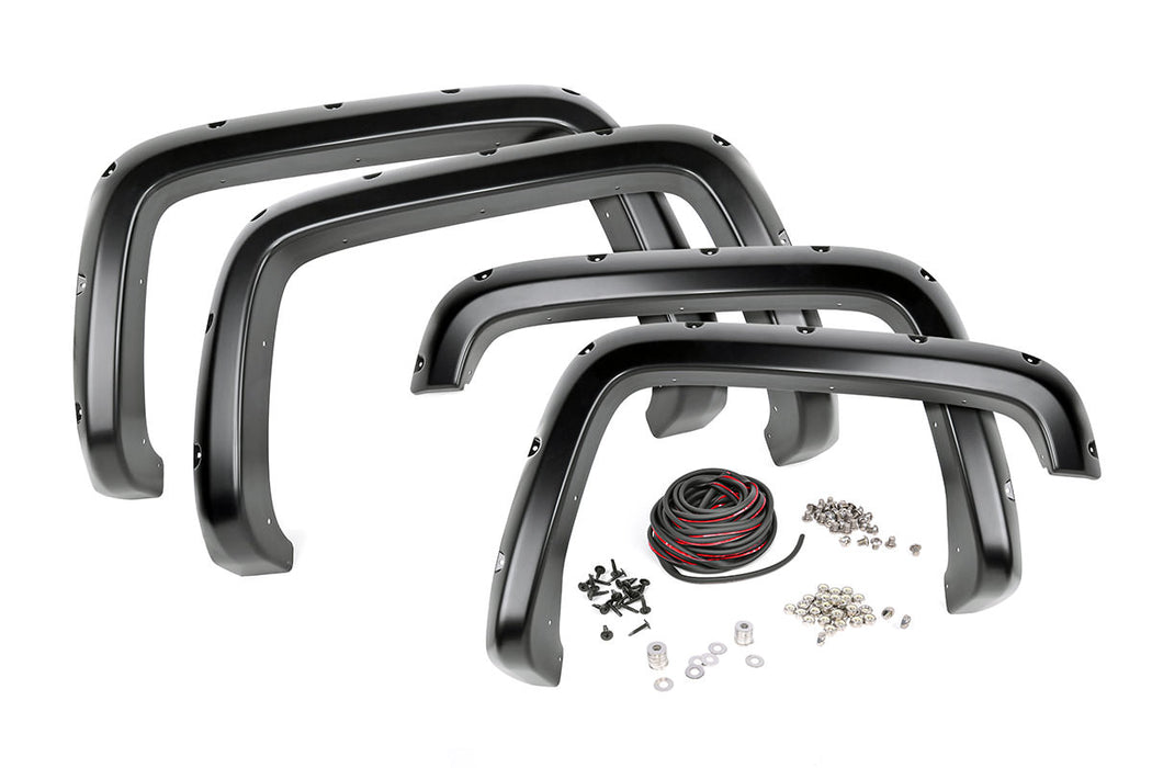 Rough Country F-C11413 Chevrolet Pocket Fender Flares w/Rivets 14-15 Silverado 1500 5 Foot 8 Inch Bed Rough Country - Truck Part Superstore