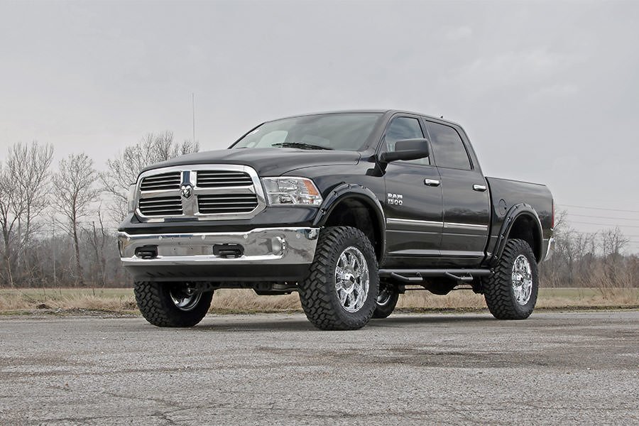 Rough Country F-D10911 Dodge Pocket Fender Flares Rivets 09-18 RAM 1500 w/Metal Bumper Rough Country - Truck Part Superstore