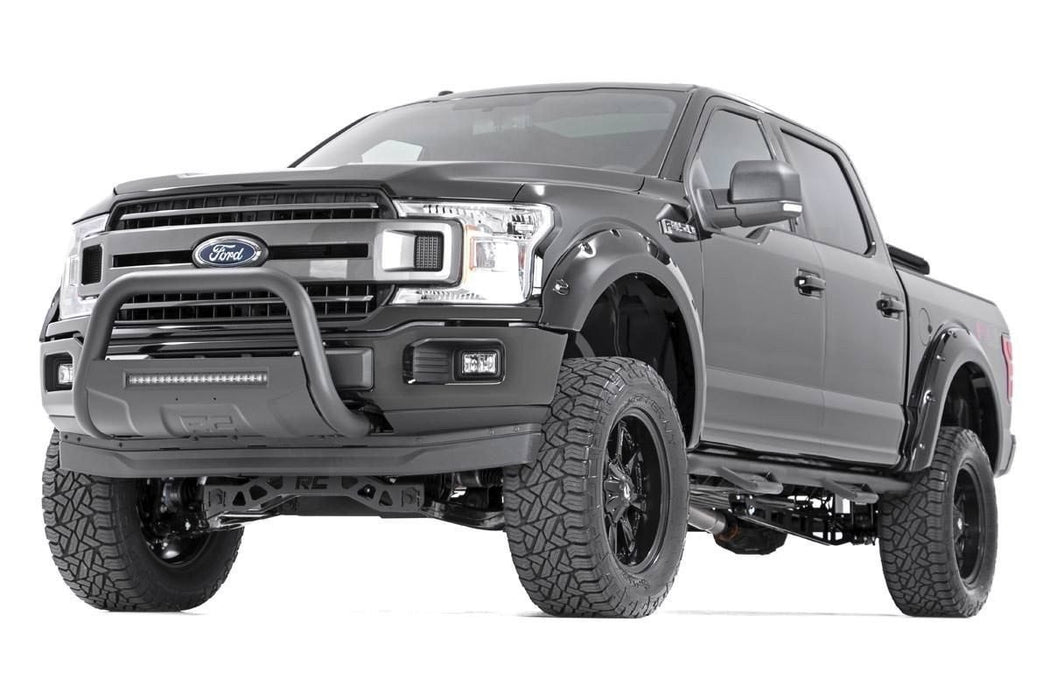 Rough Country F-F11811N Pocket Fender Flares Rivets 18-19 F-150 Raw-Paint Required Rough Country - Truck Part Superstore