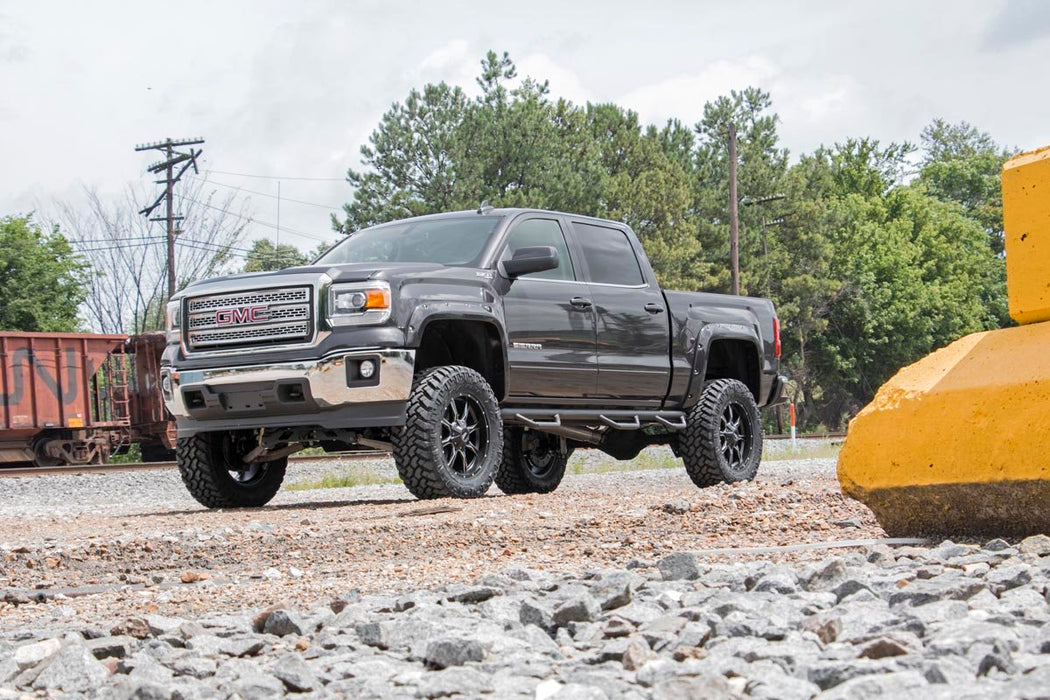 Rough Country F-G11412 GMC Pocket Fender Flares w/Rivets 14-15 Sierra 1500 Rough Country - Truck Part Superstore