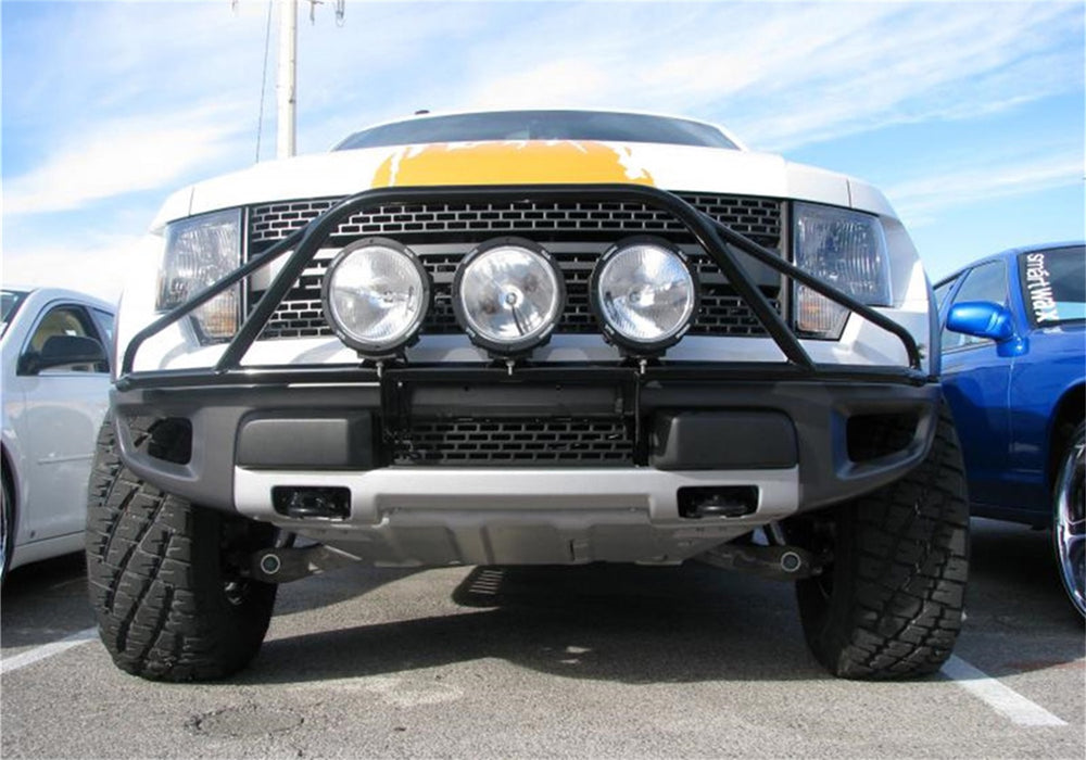 N-Fab F093LH-TX Light Mounting Solution-Pre-Runner Light Bar-2009-2014 Ford F-150-Textured Black - Truck Part Superstore