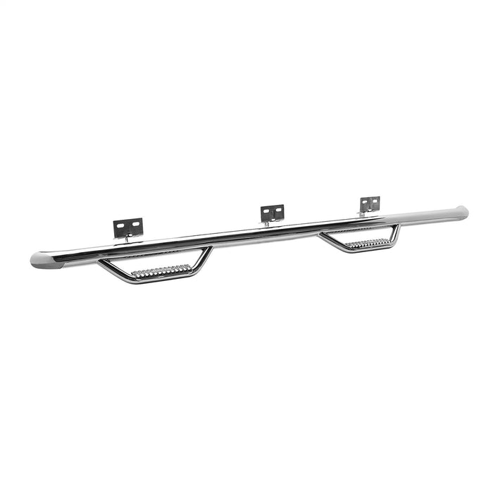 Smittybilt F0996CC-SS N-Fab Nerf Step Wheel-To-Wheel; Stainless Steel; 4 Step; - Truck Part Superstore