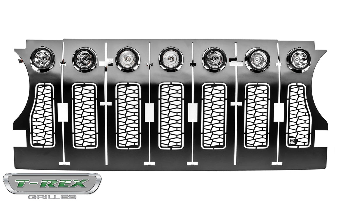 ZROADZ Z314931 Main Grille; Incl. [7] 2 in. LED Round Lights And Universal Wiring Harness; - Truck Part Superstore