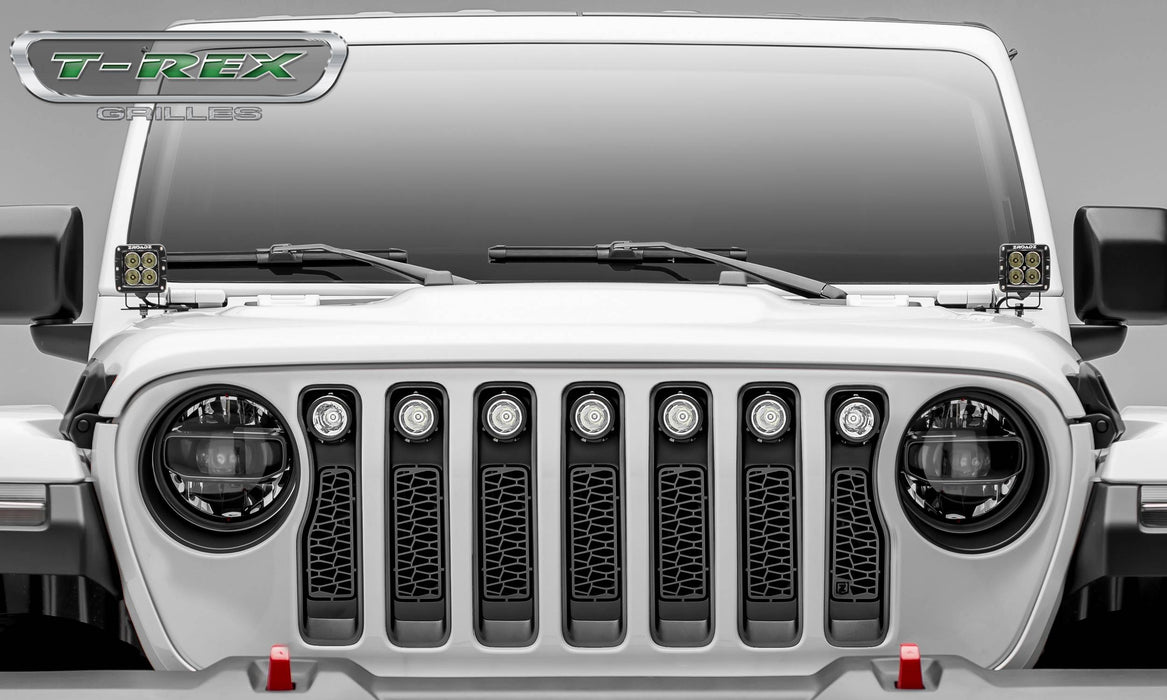 ZROADZ Z314931 Main Grille; Incl. [7] 2 in. LED Round Lights And Universal Wiring Harness; - Truck Part Superstore