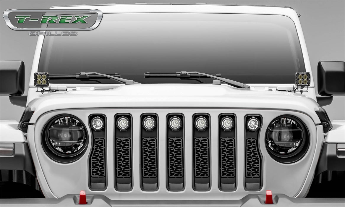 ZROADZ Z314931 Main Grille; Incl. [7] 2 in. LED Round Lights And Universal Wiring Harness; - Truck Part Superstore