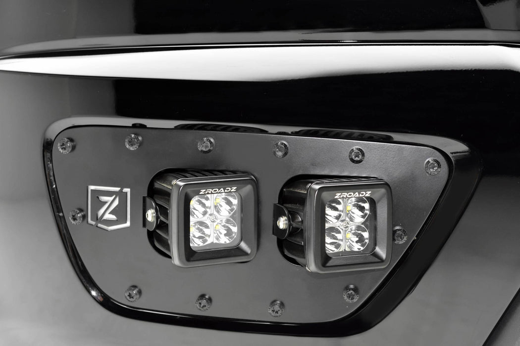 ZROADZ Z322671 Front Bumper OEM Fog Light LED Bracket; Mounts [2] 3 in. LED Pod Lights; - Truck Part Superstore