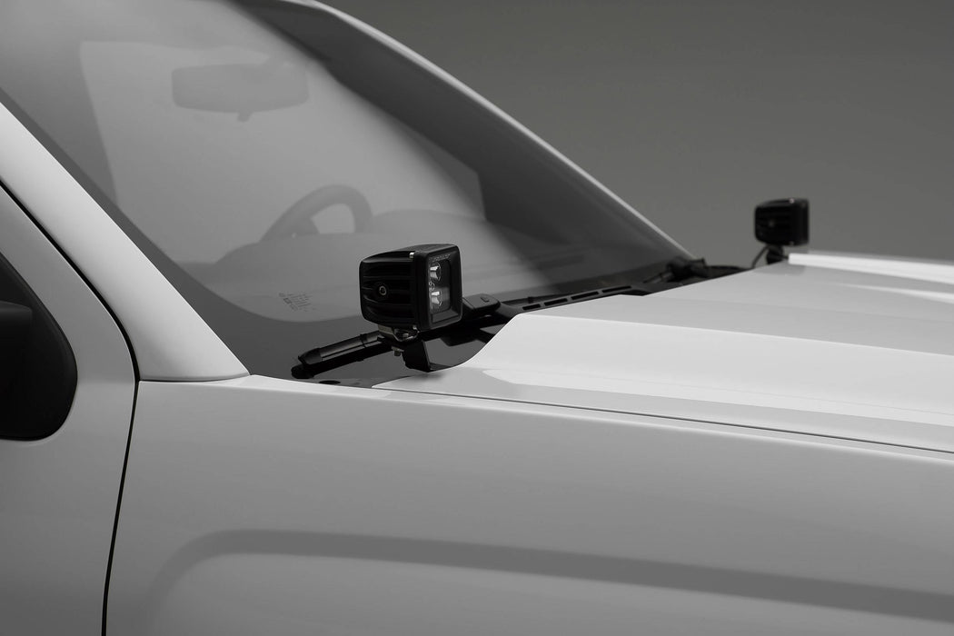 ZROADZ Z362081-KIT2 Hood Hinge LED Kit; Incl. [2] 3 in. LED Pod Lights And Universal Wiring Harness; - Truck Part Superstore