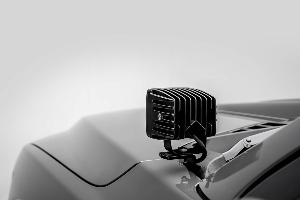 ZROADZ Z365711-KIT2 Hood Hinge LED Kit; Incl. [2] 3 in. LED Pod Lights And Universal Wiring Harness; - Truck Part Superstore