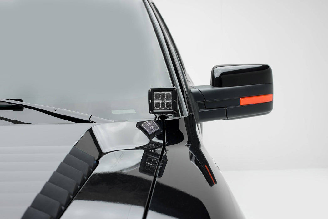 ZROADZ Z365601-KIT2 Hood Hinge LED Kit; Incl. [2] 3 in. LED Pod Lights And Universal Wiring Harness; - Truck Part Superstore