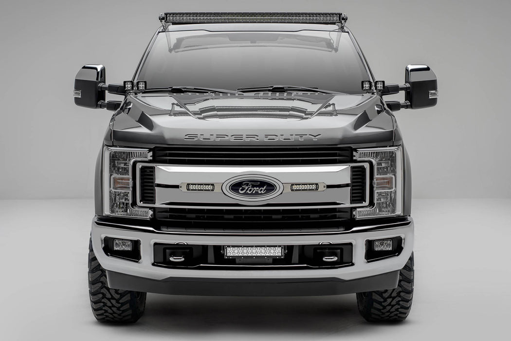 ZROADZ Z335471 Front Roof LED Light Bar Bracket; Mounts [1] 52 in. Curved LED Light Bar; - Truck Part Superstore
