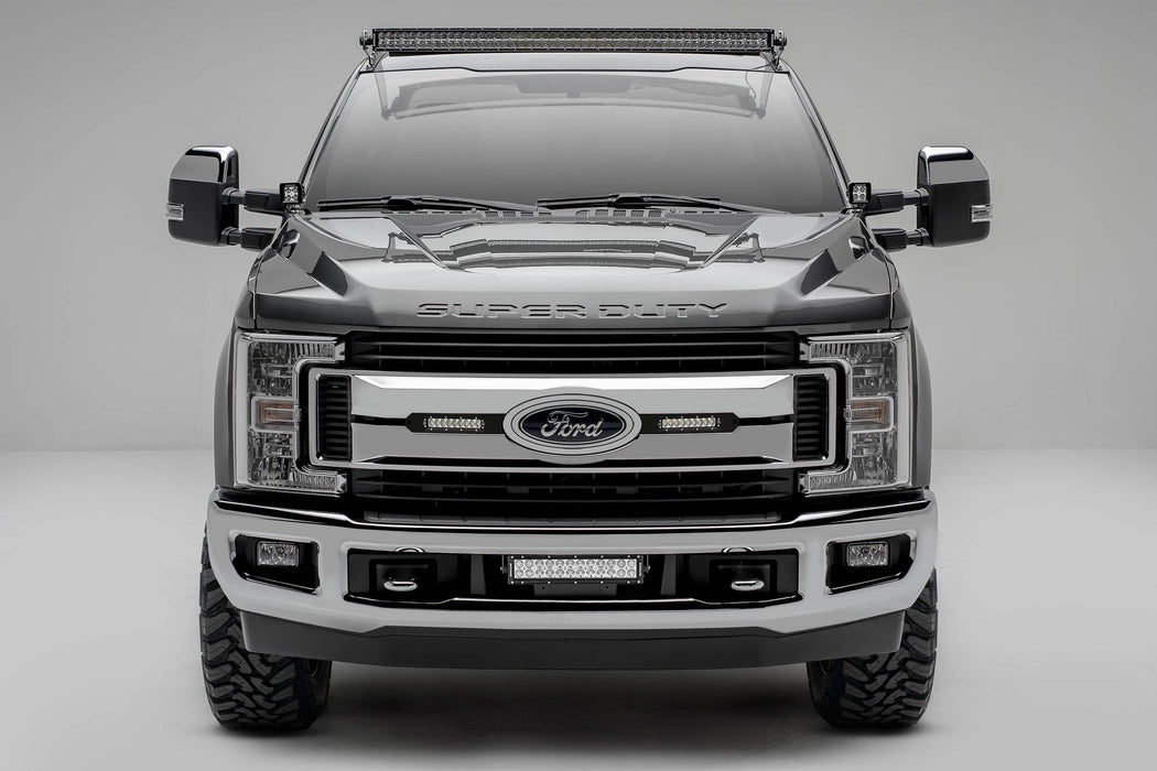 ZROADZ Z365471 Hood Hinge LED Bracket; Mounts [2] 3 in. LED Pod Lights; - Truck Part Superstore