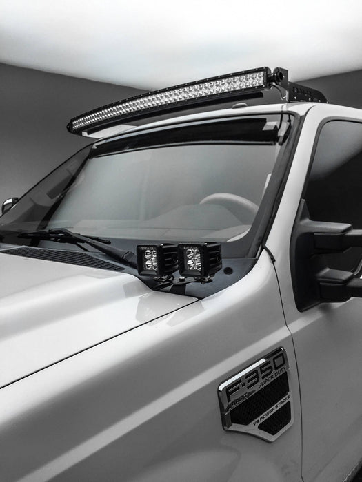 ZROADZ Z365462 Hood Hinge LED Bracket; Mounts [4] 3 in. LED Pod Lights; - Truck Part Superstore