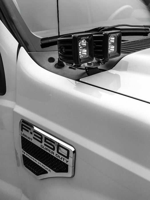 ZROADZ Z365462-KIT4 Hood Hinge LED Kit; Incl. [4] 3 in. LED Pod Lights And Universal Wiring Harness; - Truck Part Superstore