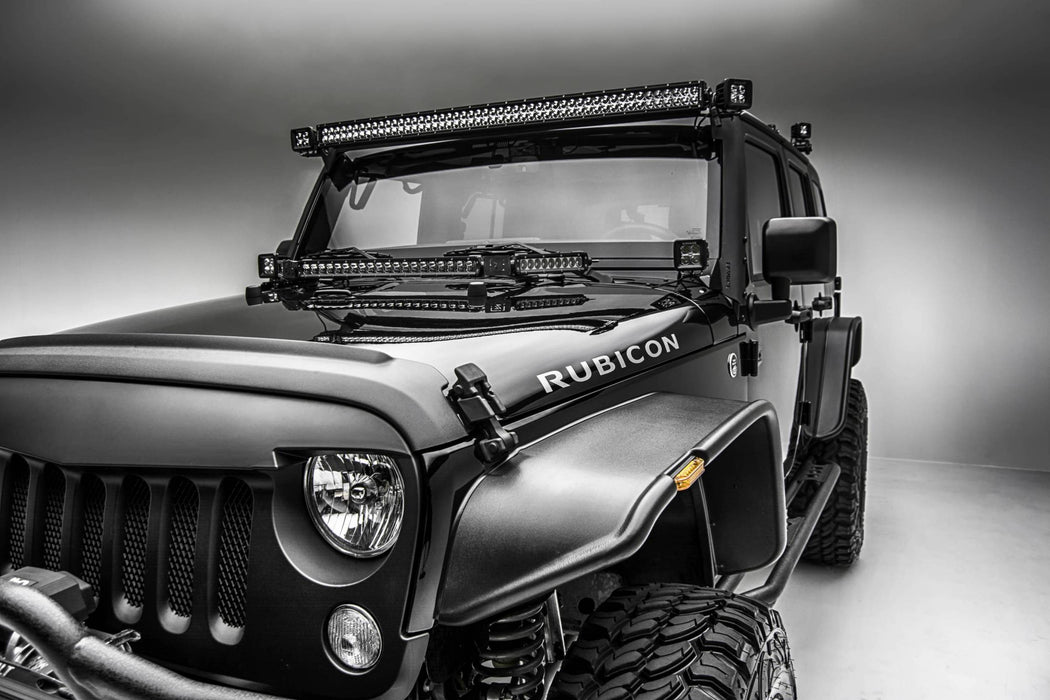 T-Rex Z374811 A Pillar Roof Level - Single Bar 50" LED Light Bar Mounts Straight - Truck Part Superstore