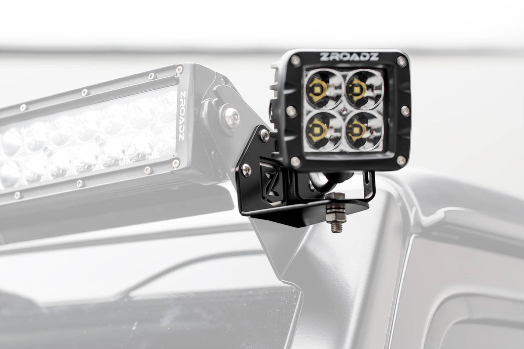 ZROADZ Z334851 Front Roof Side LED Bracket; Mounts [2] 3 in. LED Pod Lights; - Truck Part Superstore