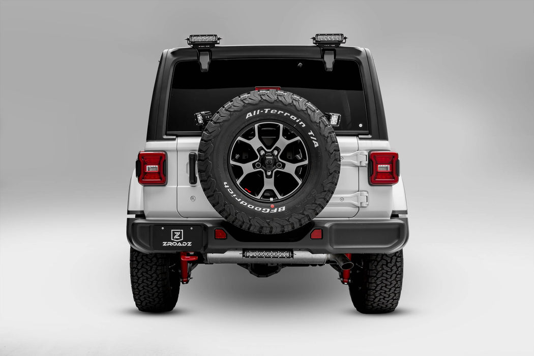 ZROADZ Z394951 Rear Tire Carrier LED Bracket; Mounts [2] 3 in. LED Pod Lights; - Truck Part Superstore