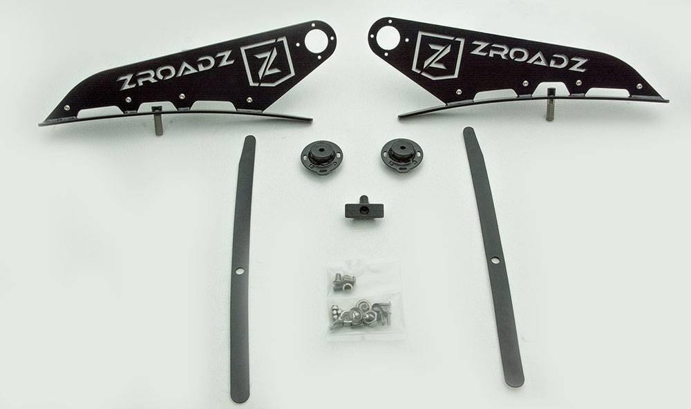 ZROADZ Z337581 Front Roof LED Light Bar Bracket; Mounts [1] 50 in. Curved LED Light Bar; - Truck Part Superstore