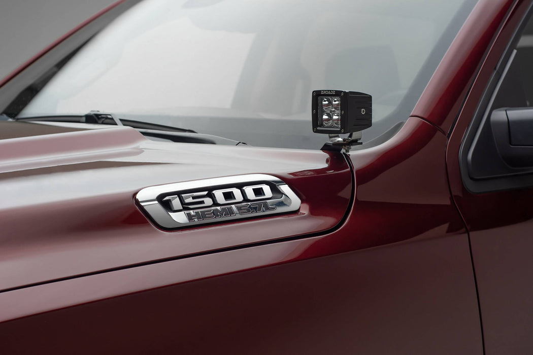 ZROADZ Z364721-KIT2 Hood Hinge LED Kit; Incl. [2] 3 in. LED Pod Lights And Universal Wiring Harness; - Truck Part Superstore