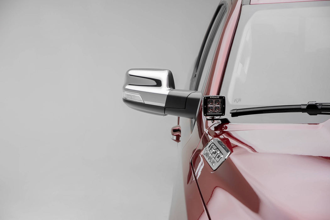 ZROADZ Z364721-KIT2 Hood Hinge LED Kit; Incl. [2] 3 in. LED Pod Lights And Universal Wiring Harness; - Truck Part Superstore