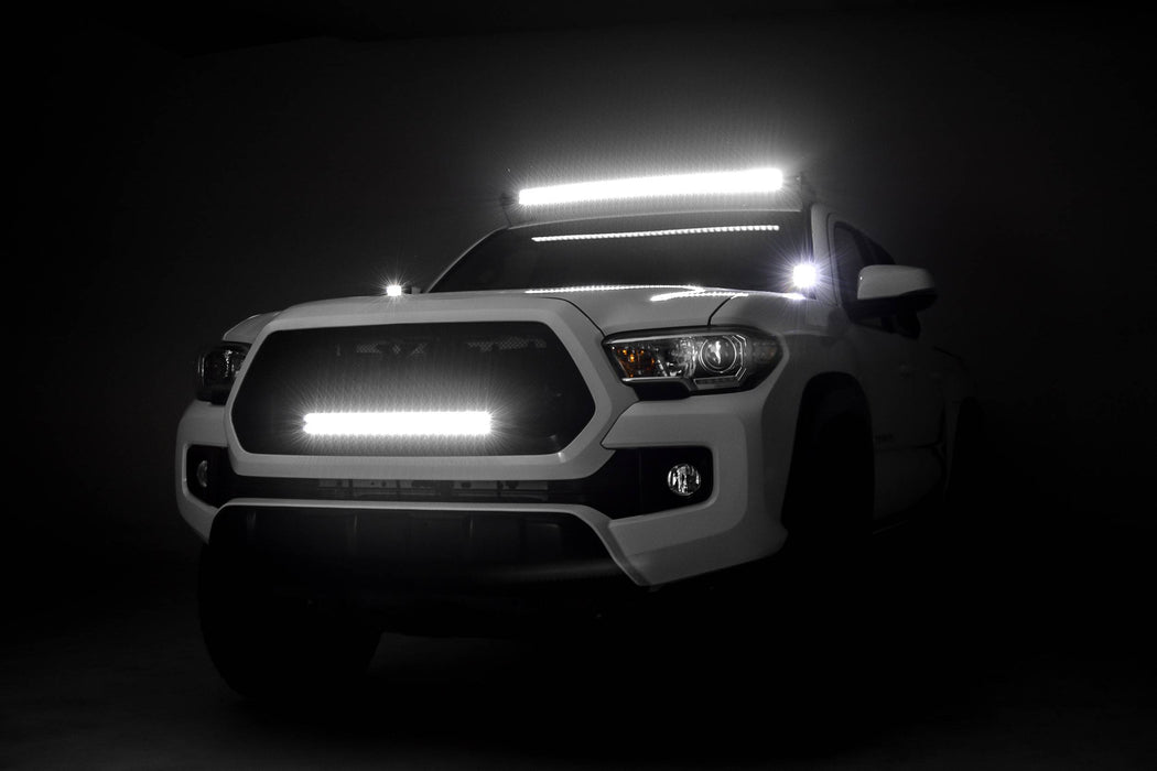 ZROADZ Z369401-KIT2 Hood Hinge LED Kit; Incl. [2] 3 in. LED Pod Lights And Universal Wiring Harness; - Truck Part Superstore