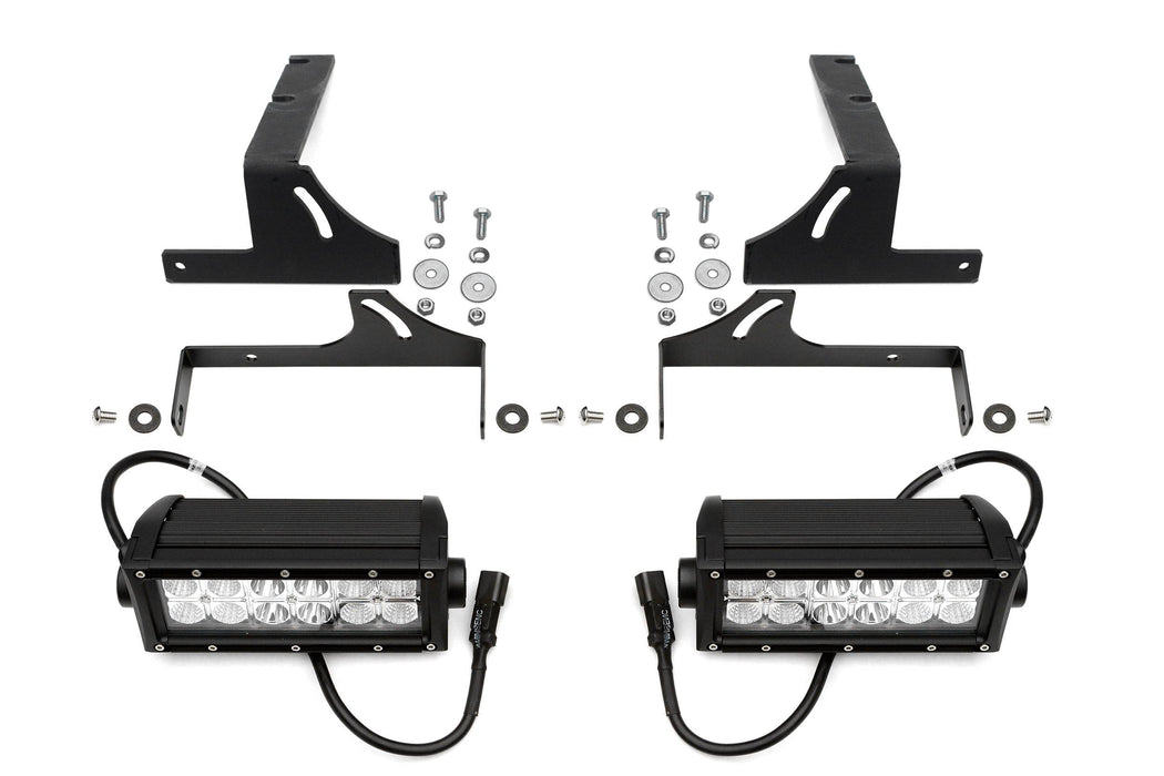 T-Rex Z389641 Rear Bumper/Frame LED Light Bar Mounts - 8" Opening - Swivel Adjustments - Truck Part Superstore