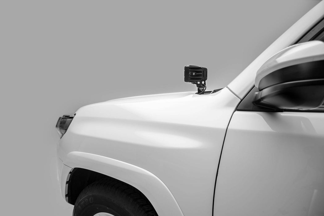 ZROADZ Z369491 Hood Hinge LED Bracket; Mounts [2] 3 in. LED Pod Lights; - Truck Part Superstore