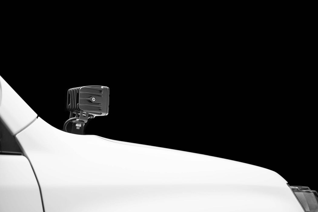 ZROADZ Z369491-KIT2 Hood Hinge LED Kit; Incl. [2] 3 in. LED Pod Lights And Universal Wiring Harness; - Truck Part Superstore