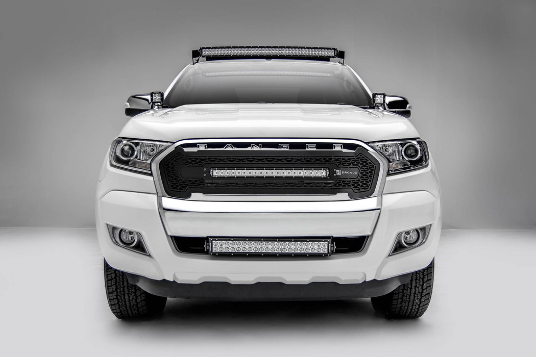 ZROADZ Z335761 Front Roof LED Light Bar Bracket; Mounts [1] 40 in. Curved LED Light Bar; - Truck Part Superstore
