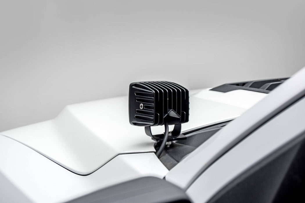 ZROADZ Z365701-KIT2 Hood Hinge LED Kit; Incl. [2] 3 in. LED Pod Lights And Universal Wiring Harness; - Truck Part Superstore