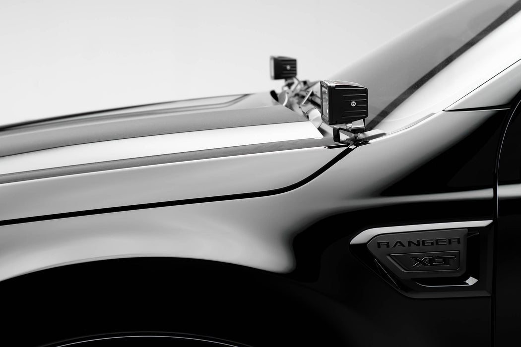 ZROADZ Z365821-KIT2 Hood Hinge LED Kit; Incl. [2] 3 in. LED Pod Lights And Universal Wiring Harness; - Truck Part Superstore