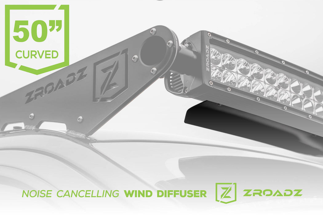 ZROADZ Z330050C Noise Cancelling Universal Wind Diffuser; For [1] 50 in. Curved LED Light Bar; - Truck Part Superstore