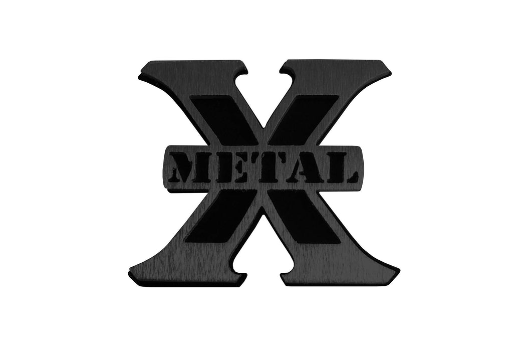 T-Rex Grilles 6710016B X-Metal Series Logo Badge; Medium; Black; Mild Steel; 1 pc; Bolt-On; - Truck Part Superstore