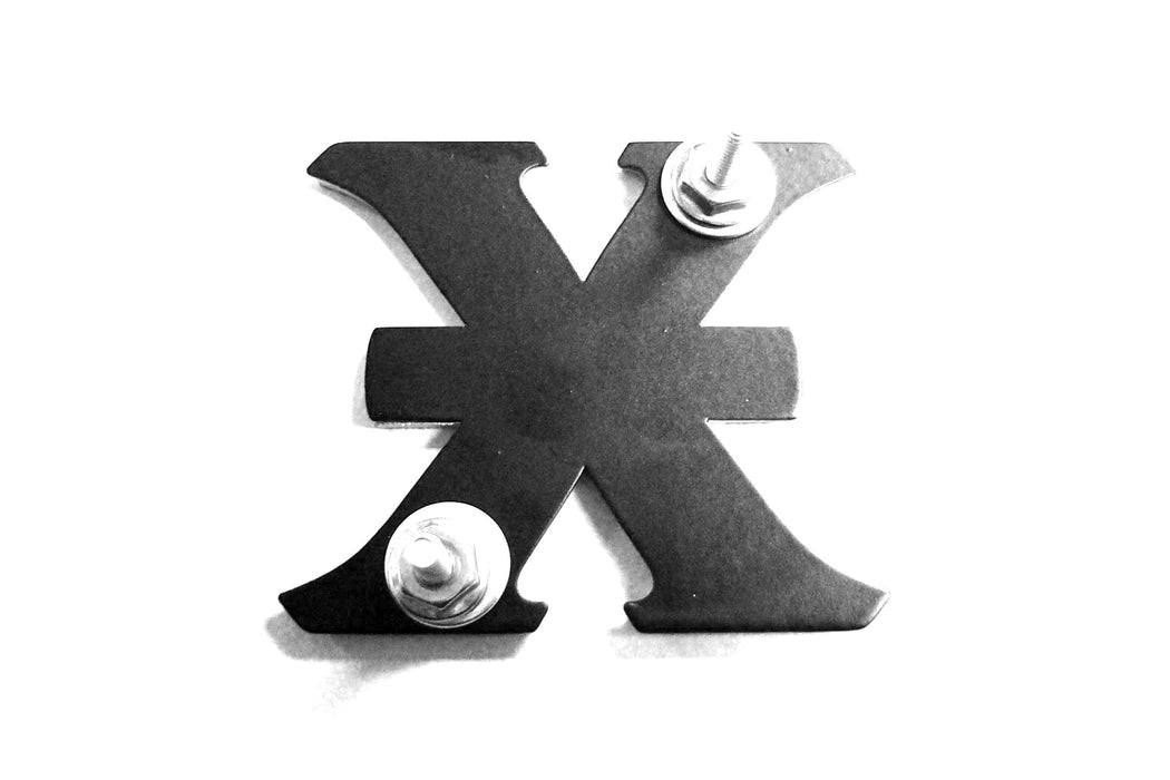 T-Rex Grilles 6710012 X-Metal Series Logo Badge; Small; Black; Mild Steel; 1 pc; Bolt-On; - Truck Part Superstore