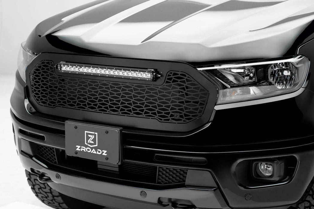 ZROADZ Off Road Products Z315821 ZROADZ Grille, Laser Cut Pattern Black, Mild Steel, 1 Pc, Replacement - Truck Part Superstore