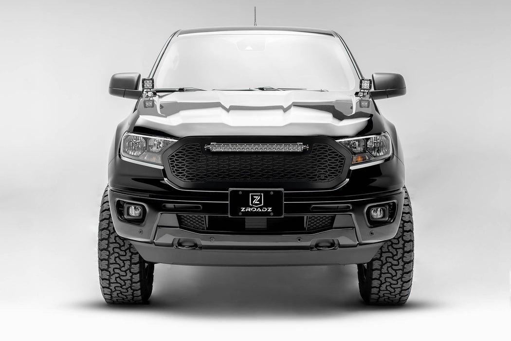 ZROADZ Off Road Products Z315821 ZROADZ Grille, Laser Cut Pattern Black, Mild Steel, 1 Pc, Replacement - Truck Part Superstore