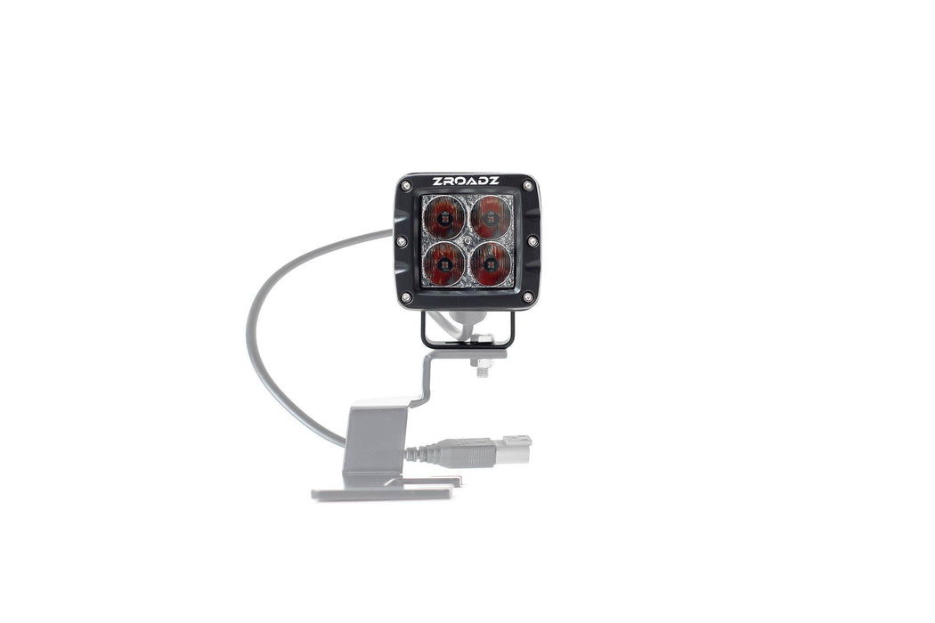ZROADZ Z30BC20W-2-E4A LED Flood Beam Pod Light; 3 in.; Amber; - Truck Part Superstore