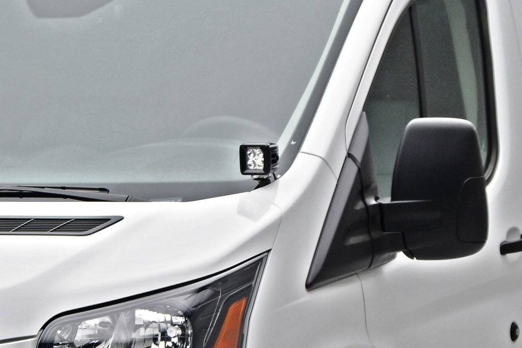 ZROADZ Z365751 Hood Hinge LED Bracket; Black; Mild Steel; - Truck Part Superstore