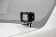 ZROADZ Z362281 Hood Hinge LED Bracket; Black; Mild Steel; - Truck Part Superstore